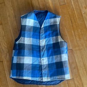 Blue reversible vest